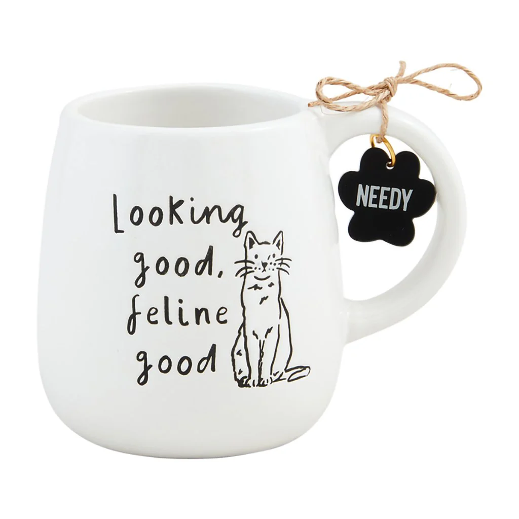 Mud Pie : 'Feline Good' Mug