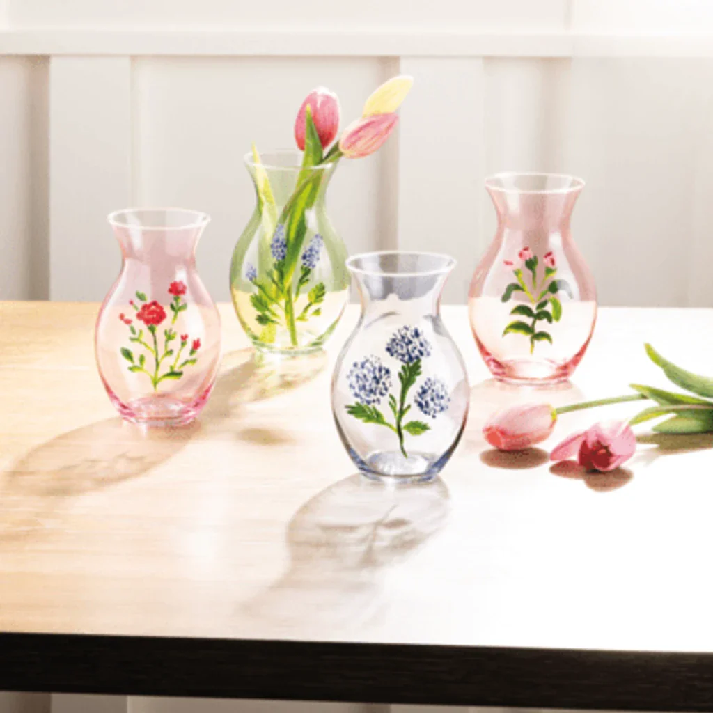 Mud Pie LLC: Red Glass Flower Bud Vase - Image 2