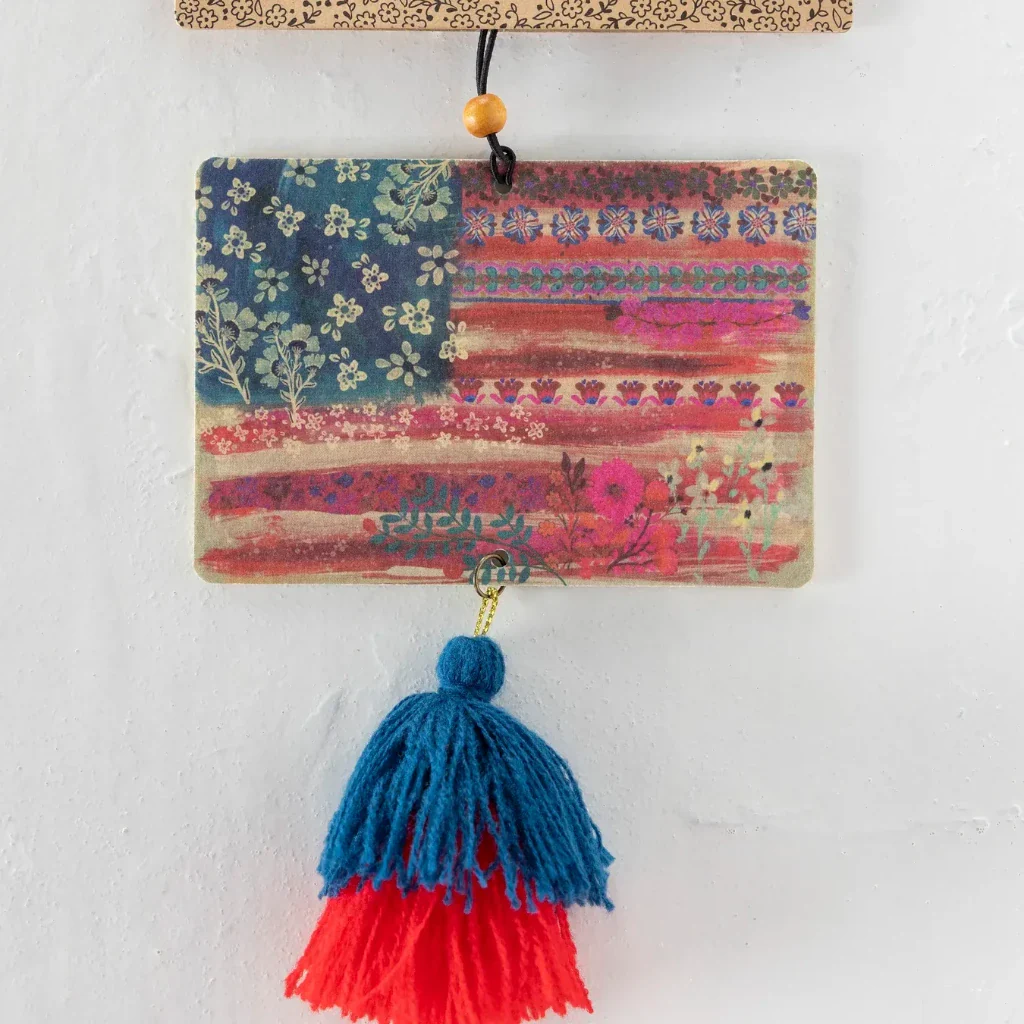 Natural Life : American Flag Car Air Freshener - Image 2