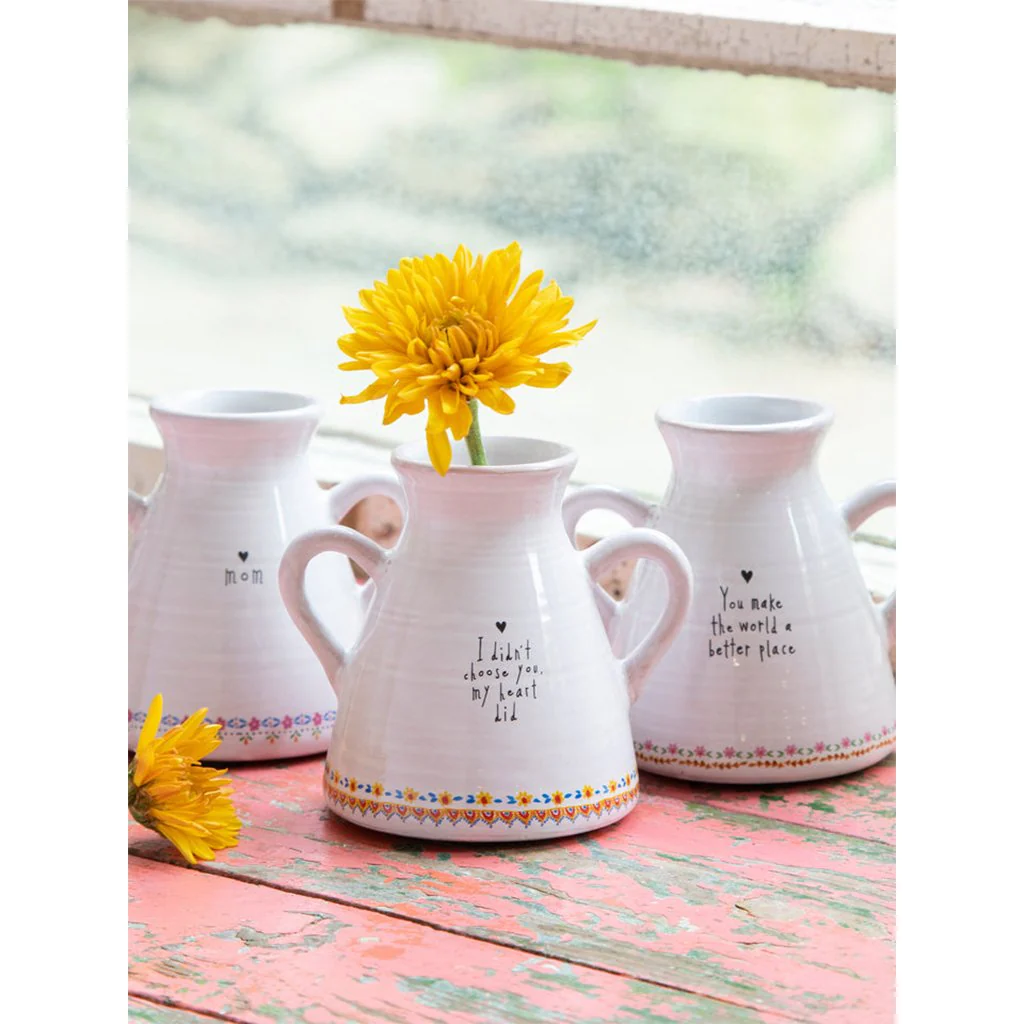 Natural Life : Artisan Bud Vase - You Make The World Better - Image 3