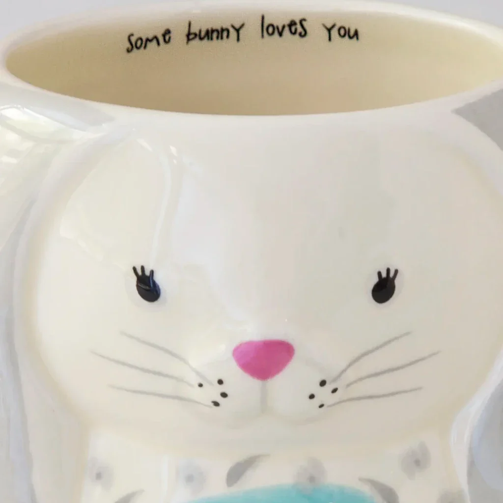 Natural Life : Bonnie The Bunny Folk Art Coffee Mug - Image 2