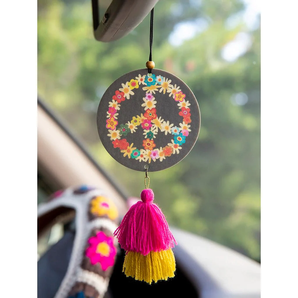 Natural Life : Car Air Freshener - Peace Sign