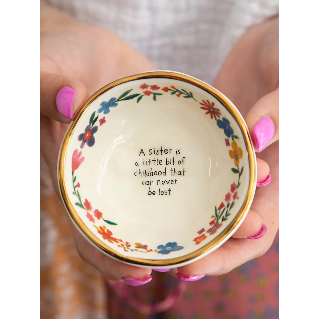 Natural Life : Ceramic Giving Trinket Bowl - Sister Childhood - Image 2
