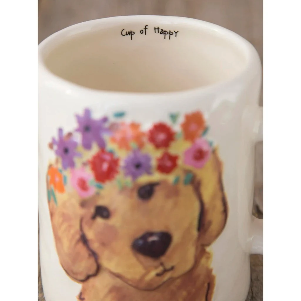 Natural Life : Embossed Cup of Happy - Dog - Image 2