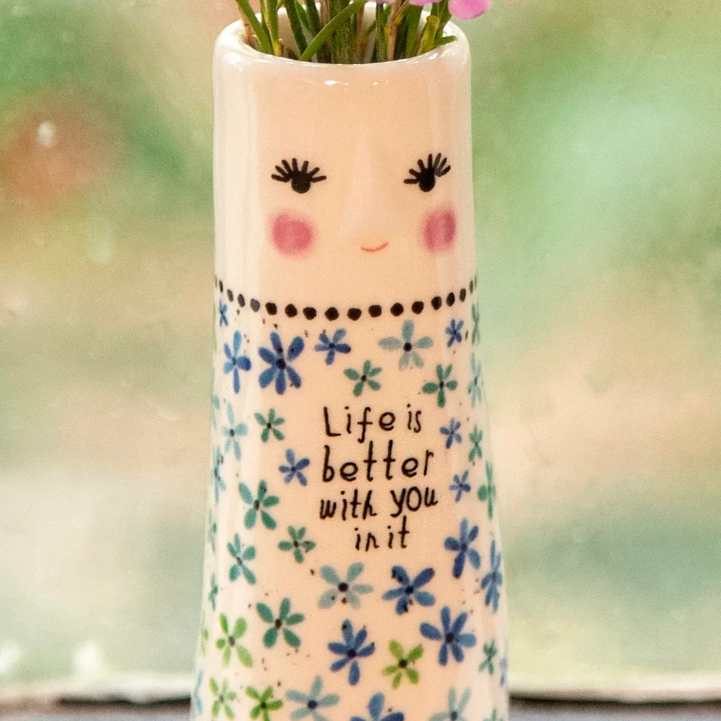 Natural Life : Life Is Better Folk Friend Bud Vase - Image 2