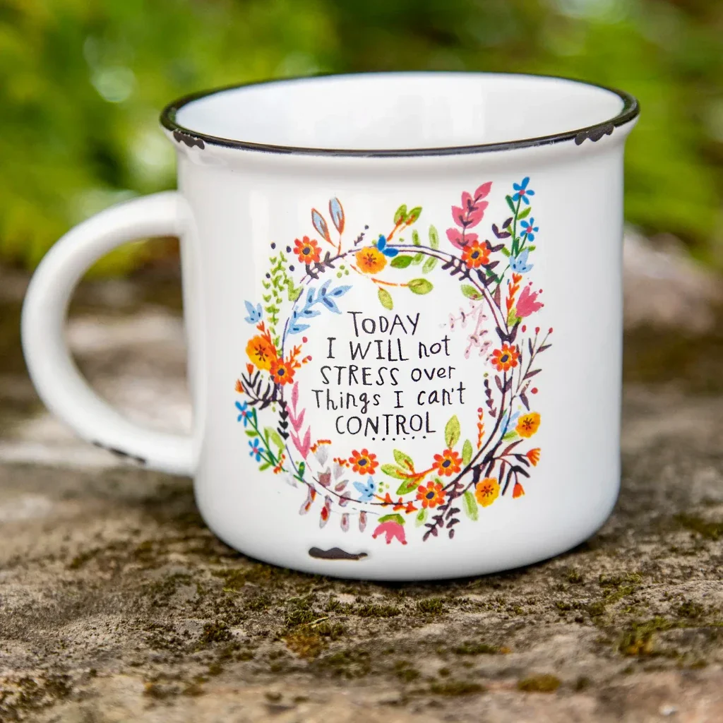 Natural Life : Today I Will Not Stress Camp Coffee Mug