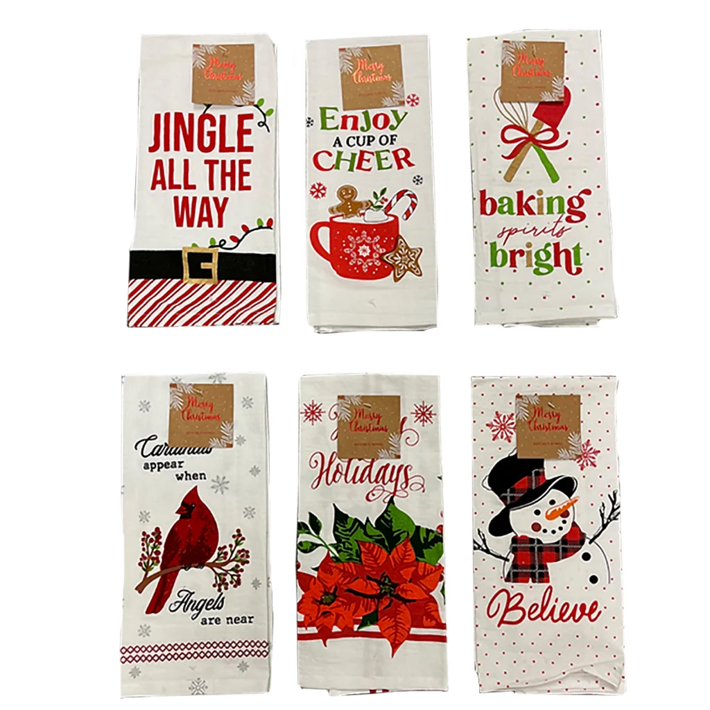 Nidico : Christmas Saying Kitchen Towels