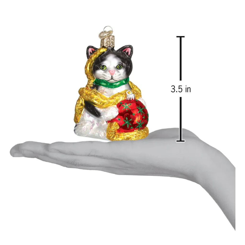 Old World Christmas : Holiday Kitten Ornament - Image 3