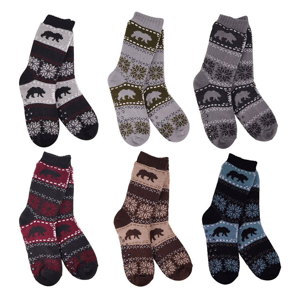 Opportunities : Wilderness Bear Men's Thermal Slipper Socks