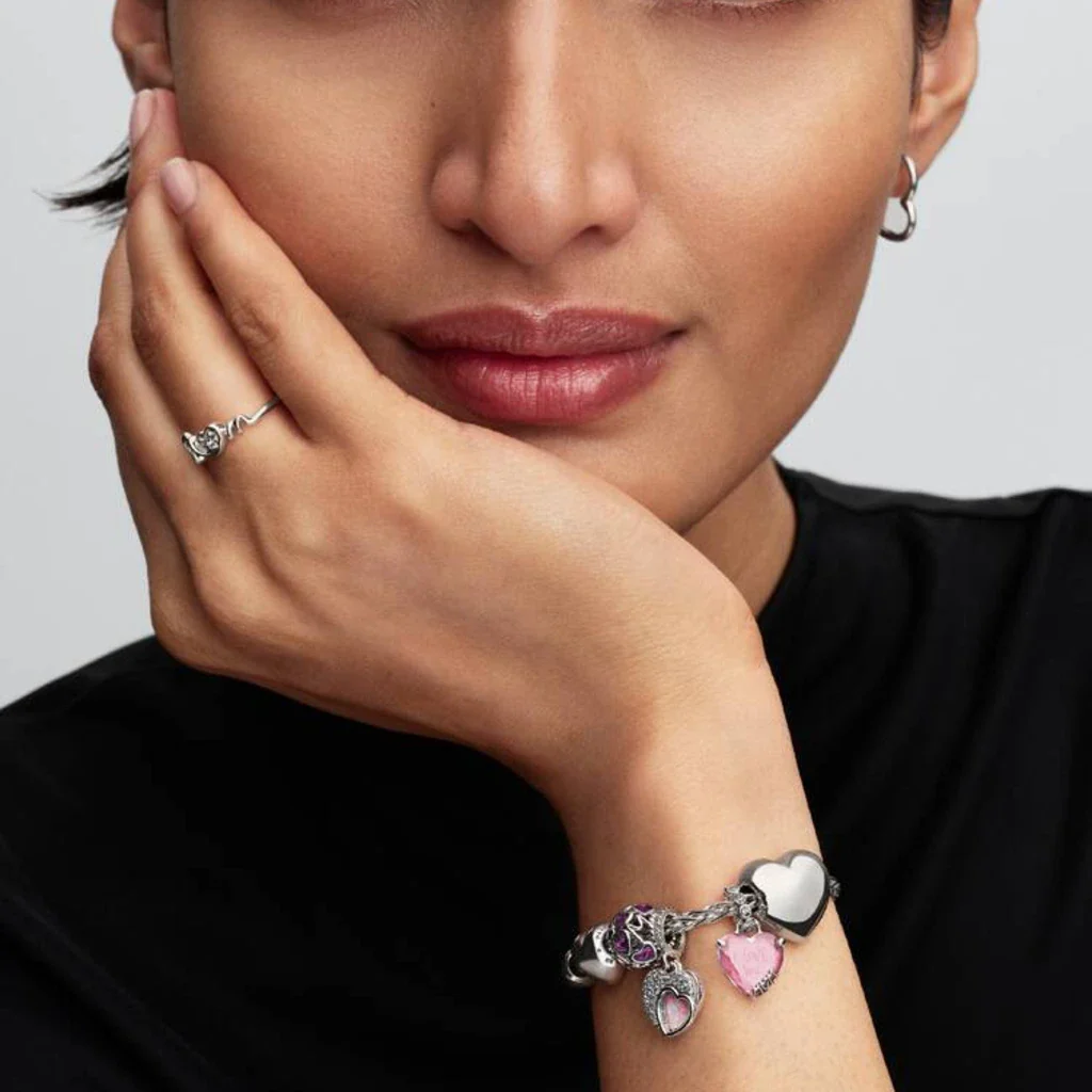 Pandora : Beautiful Mother Double Dangle Charm - Image 4