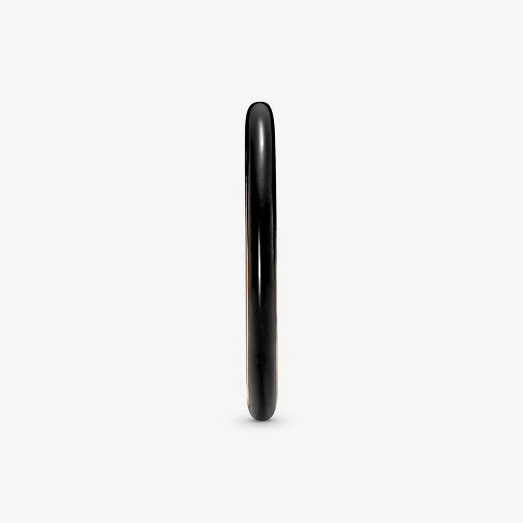 PANDORA : Black Enamel Ring - Rose Gold - Image 4
