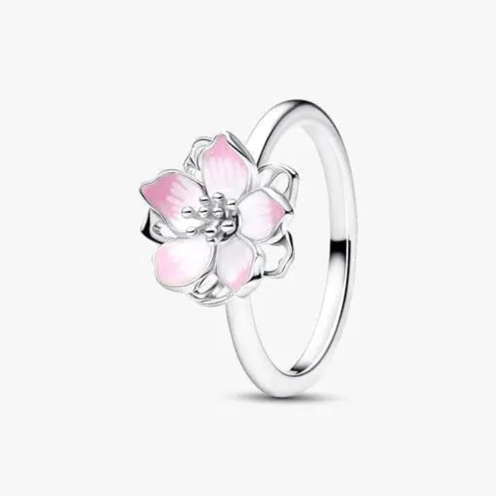 PANDORA : Cherry Blossom Ring - Silver - Image 2