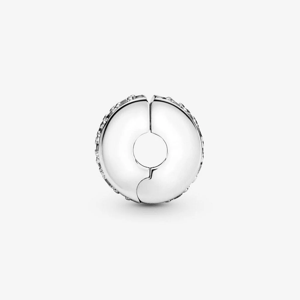 PANDORA : Clear Pavé Clip Charm - Image 5