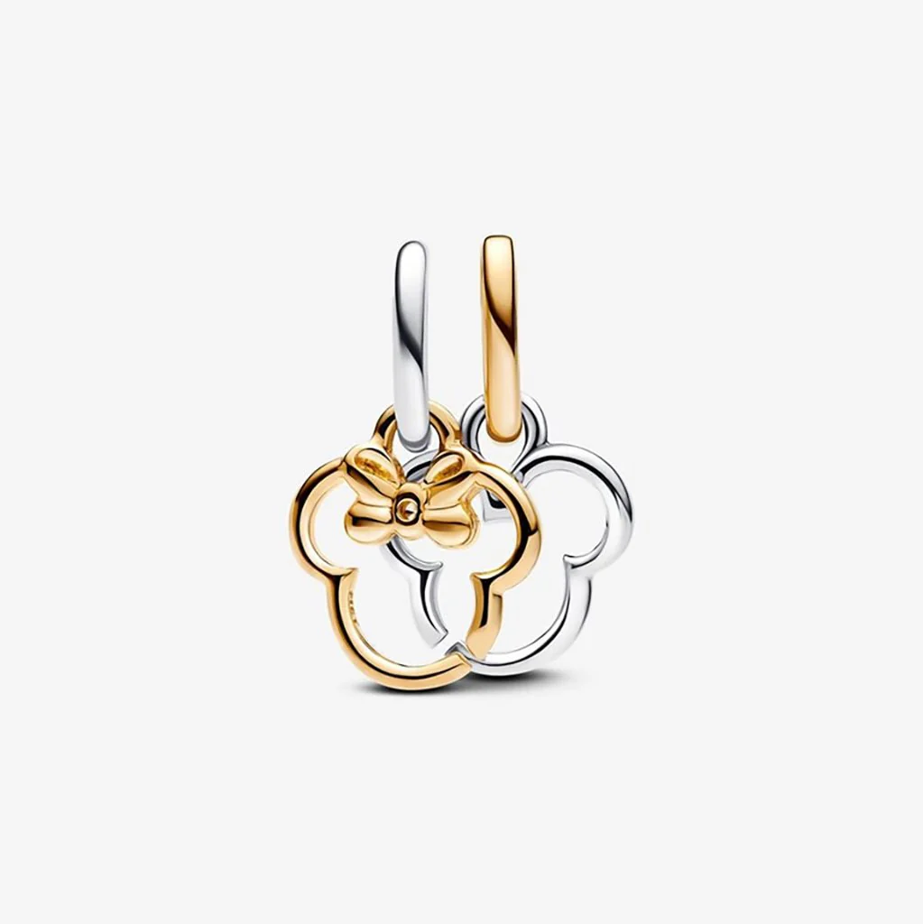 PANDORA : Disney Mickey Mouse & Minnie Mouse Splittable Dangle Charm - Image 2
