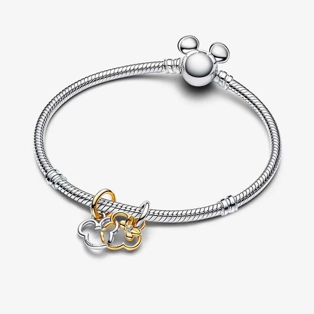 PANDORA : Disney Mickey Mouse & Minnie Mouse Splittable Dangle Charm - Image 4