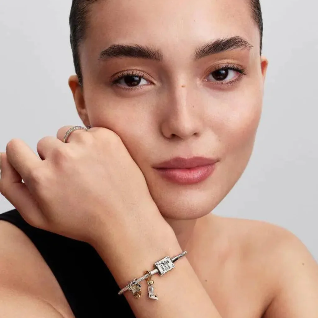 Pandora : Disney Princess Tiana Water Lily Lab-grown Diamond Charm - Image 4