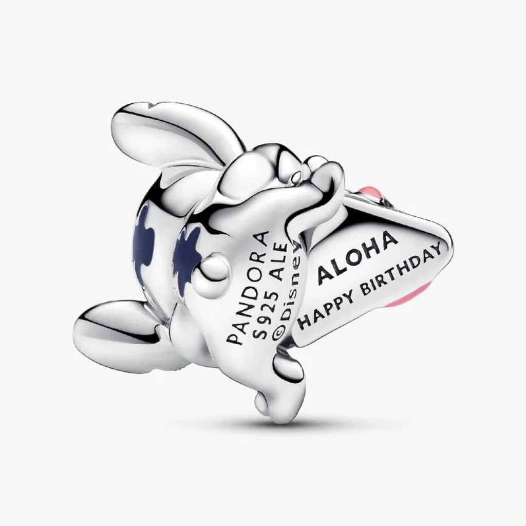 Pandora : Disney Stitch Birthday Cake Charm - Sterling Silver - Image 3