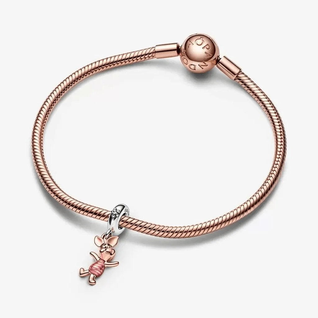 PANDORA : Disney Winnie the Pooh Piglet Dangle Charm - Image 3