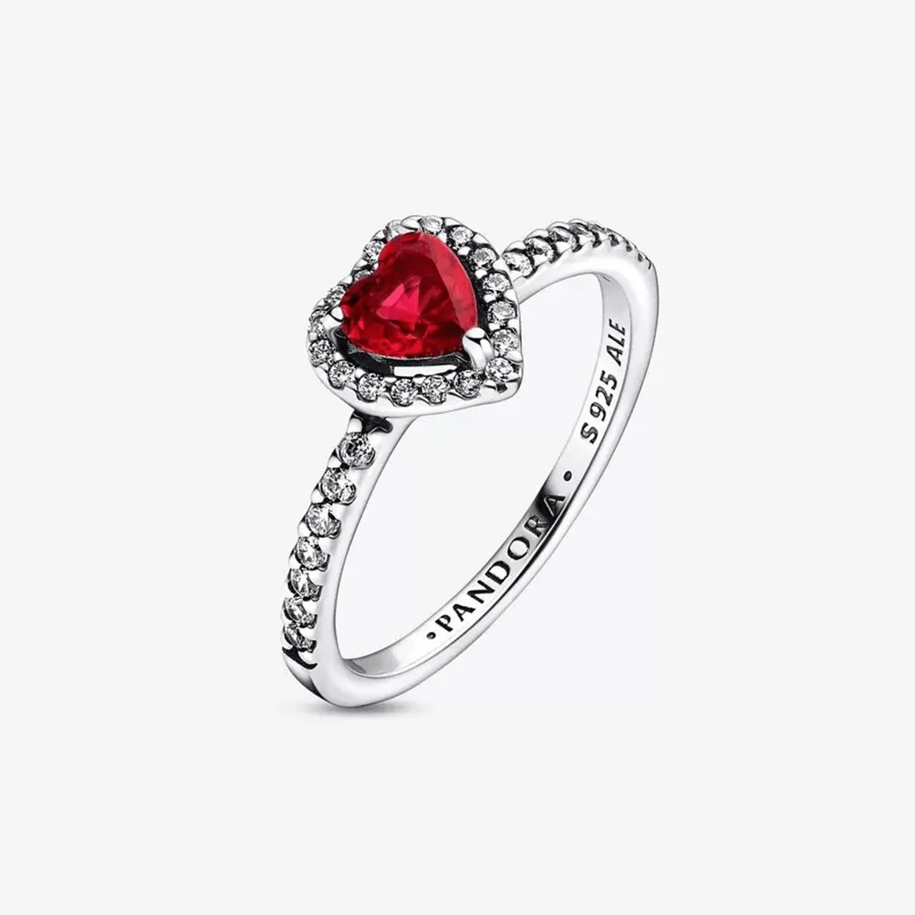 PANDORA : Elevated Red Heart Ring - Image 4