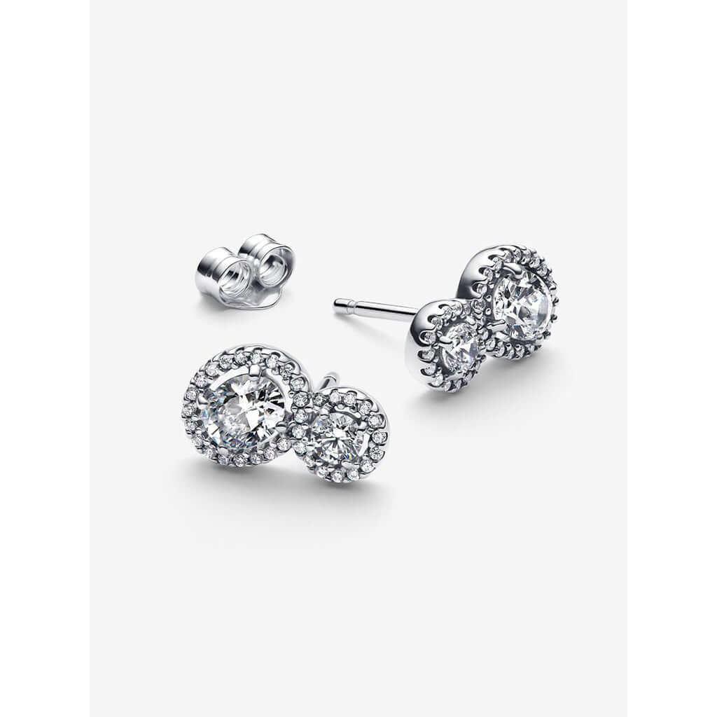 PANDORA : Embracing Halo Stud Earrings - Image 4