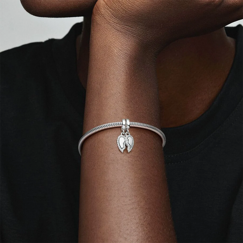 PANDORA : Friends Splittable Heart Dangle Charm - Image 5