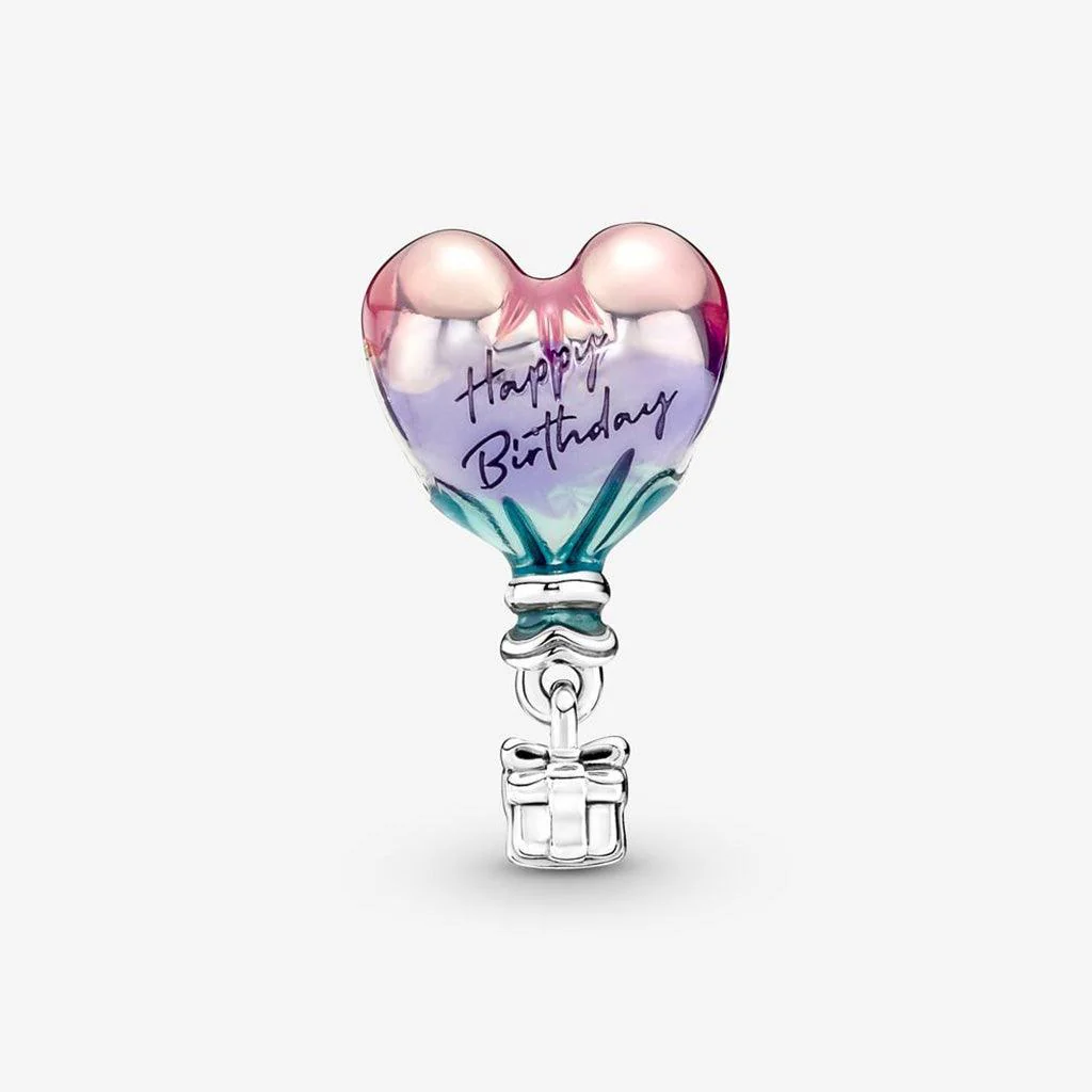 PANDORA : Happy Birthday Hot Air Balloon Charm - Image 2