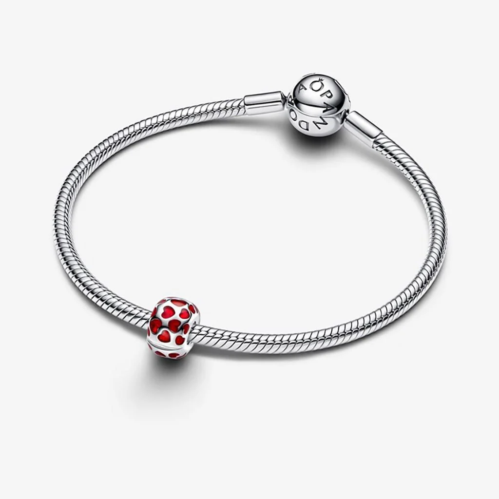 PANDORA : Hearts Round Clip Charm - Image 3