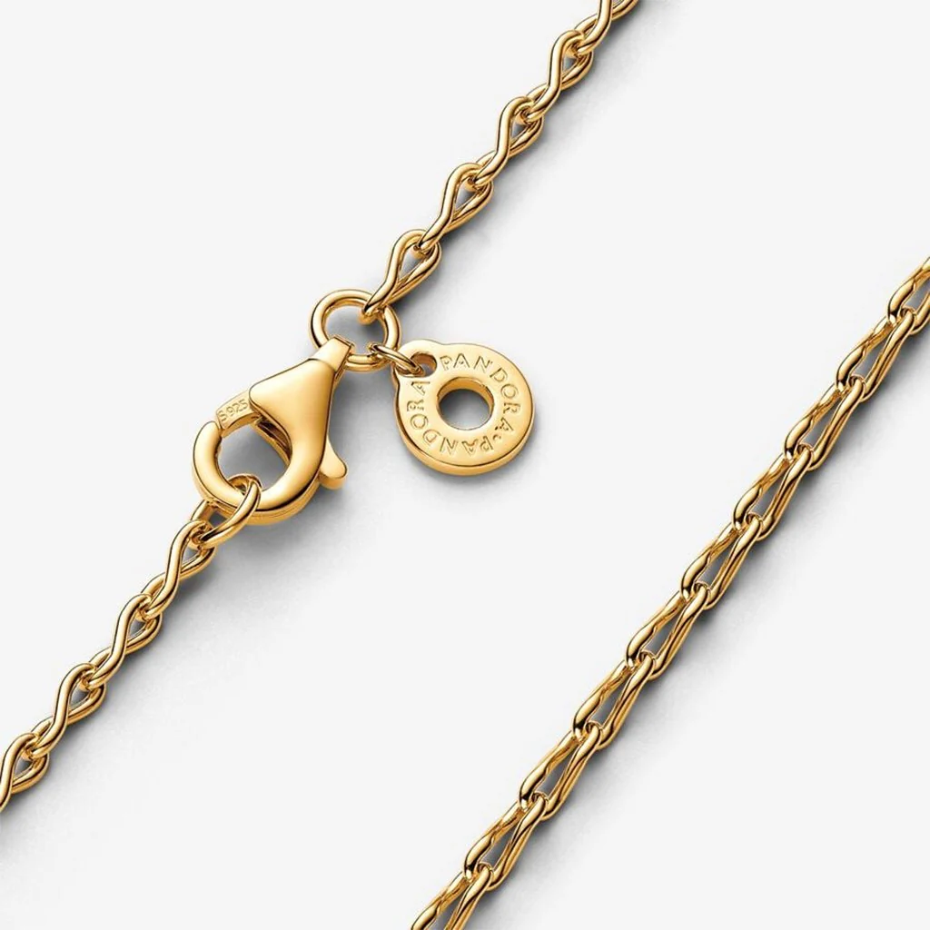 PANDORA : Infinity Chain Necklace - Gold - Image 3