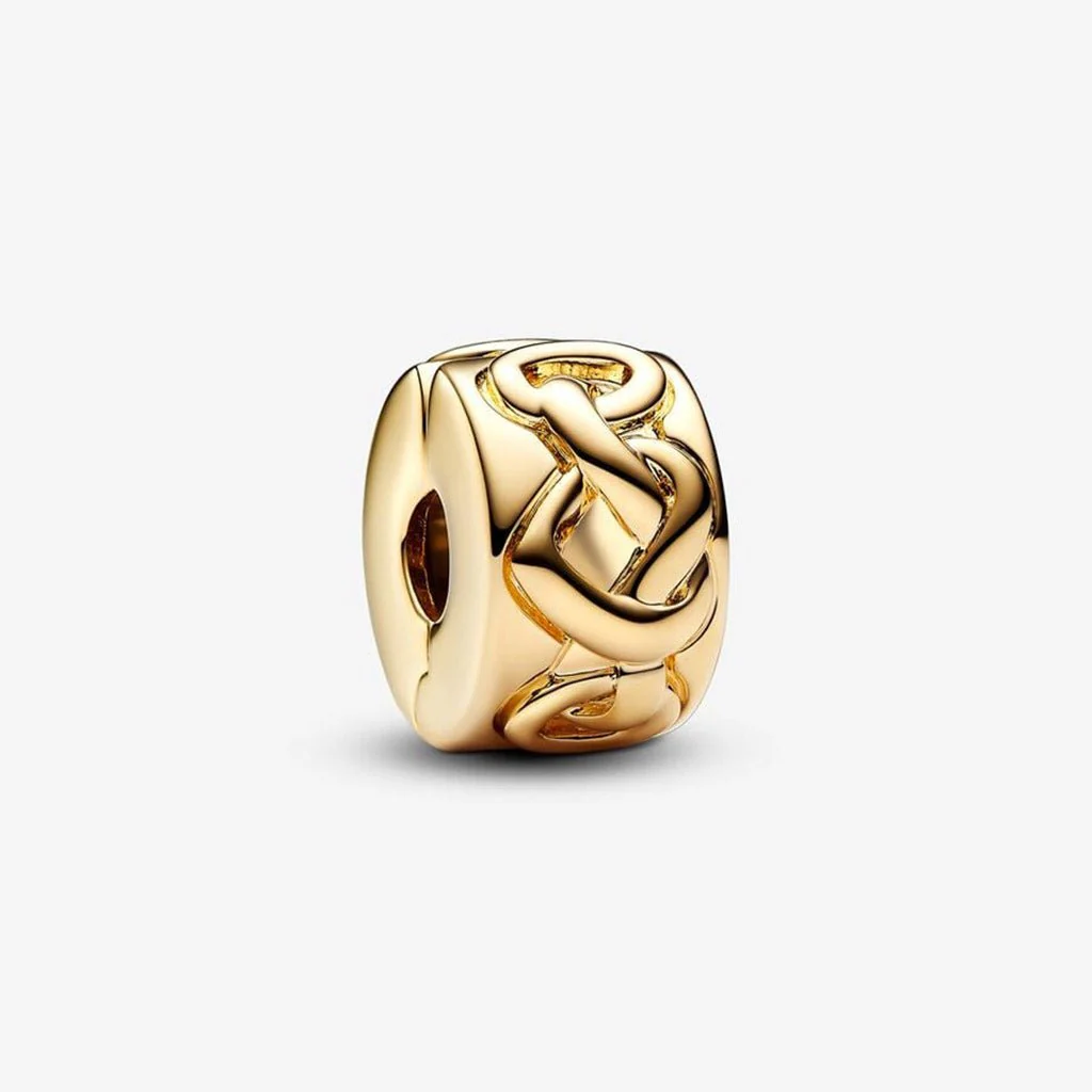 PANDORA : Knotted Hearts Clip Charm