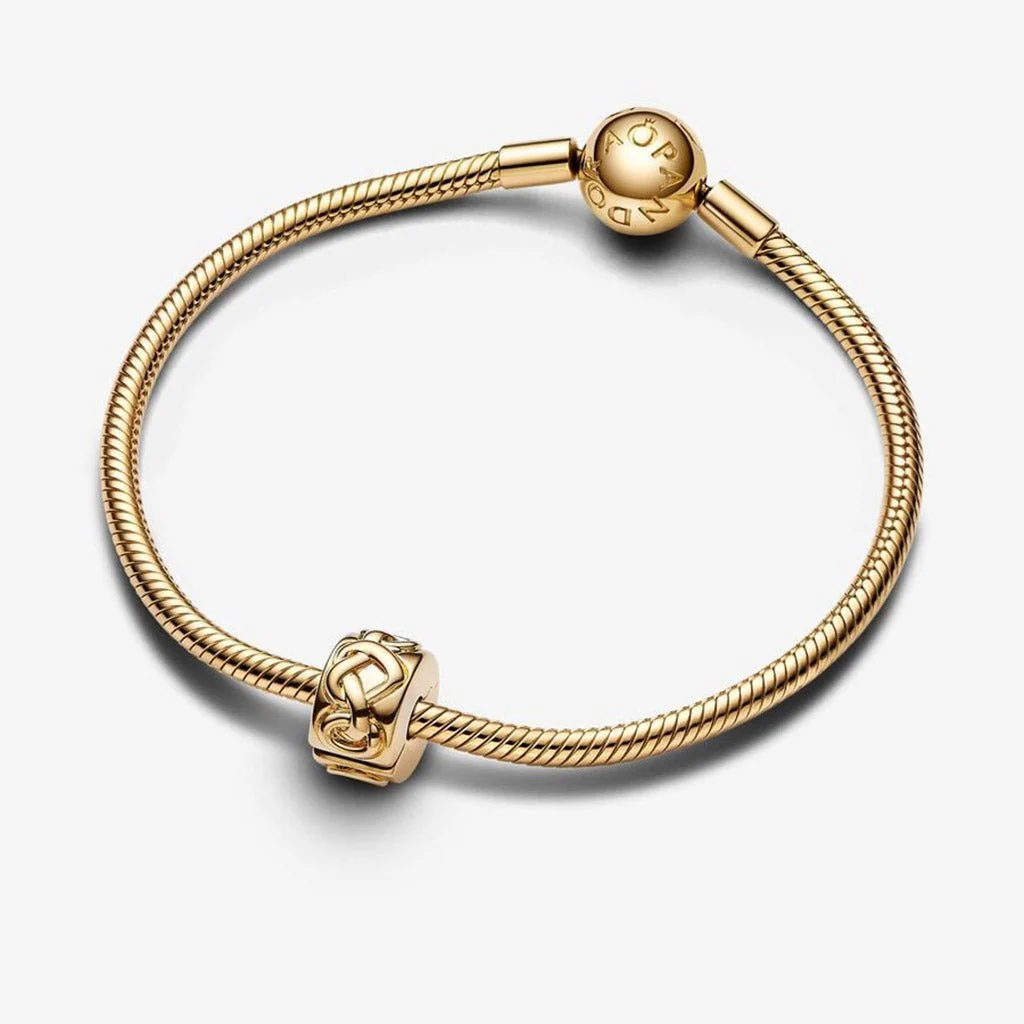 PANDORA : Knotted Hearts Clip Charm - Image 2