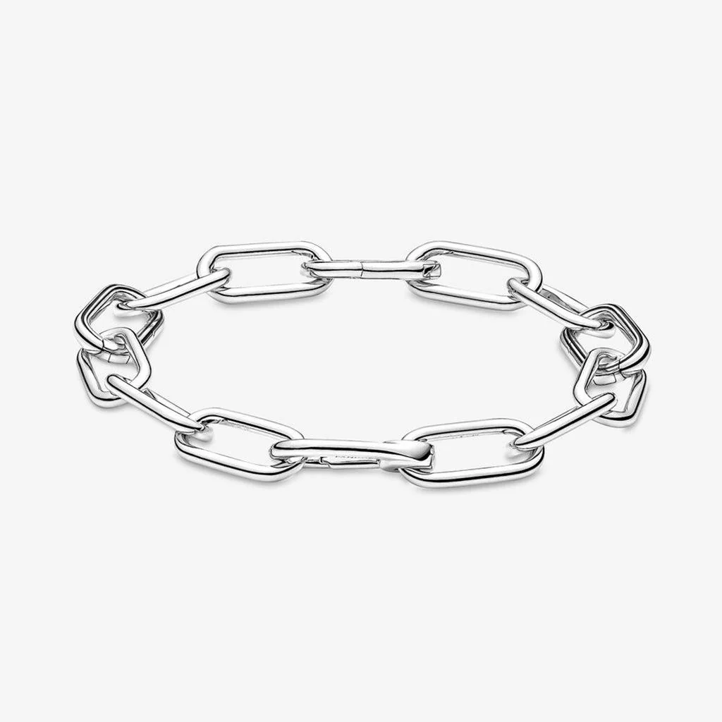 PANDORA : Medium Link Chain Bracelet in Sterling Silver - 3 Connectors - Image 2