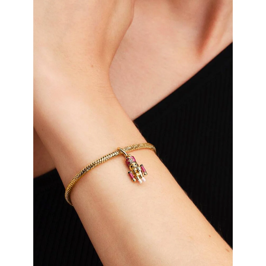 PANDORA : Moveable Nutcracker Dangle Charm - Gold - Image 2