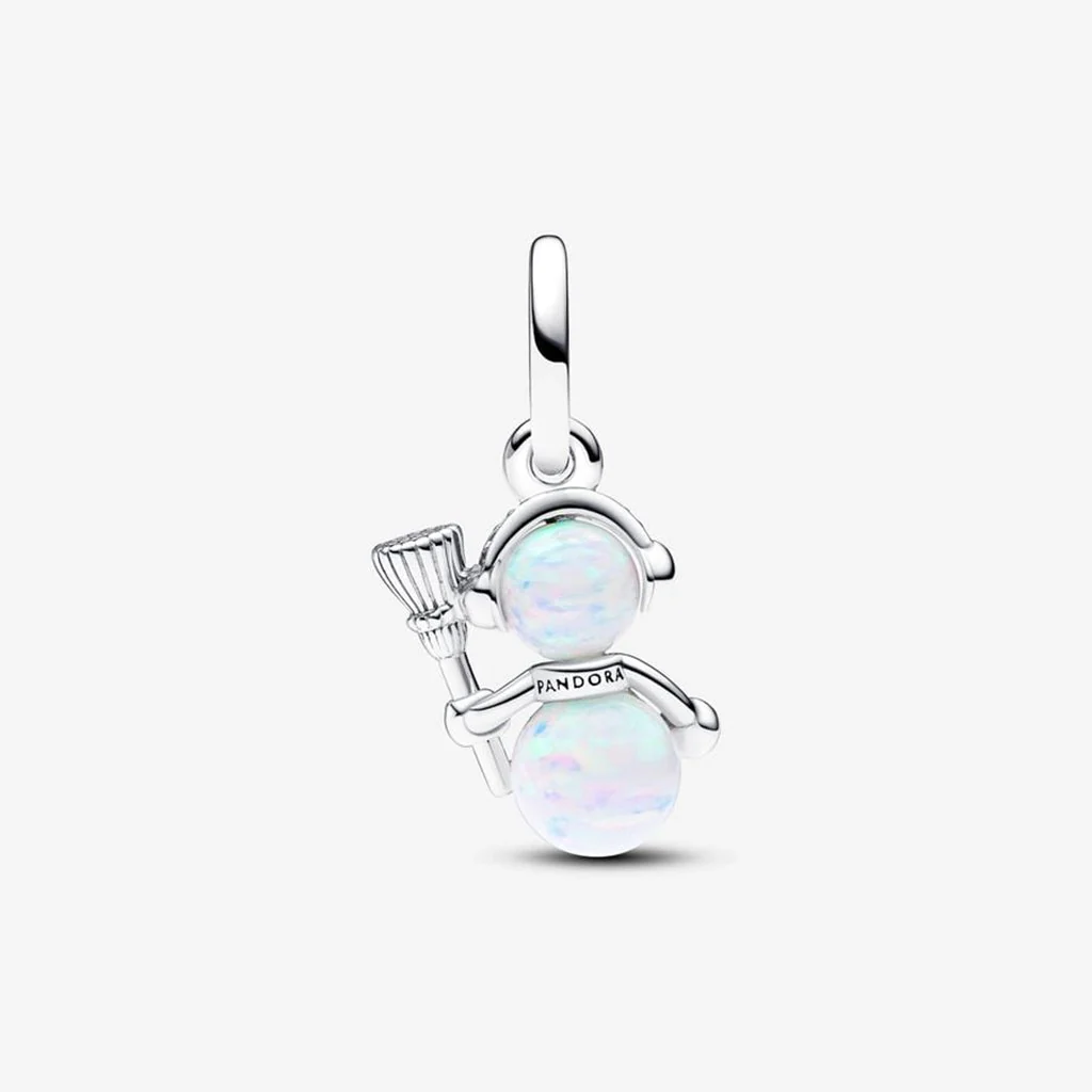 PANDORA : Opalescent Snowman Dangle Charm - Image 2