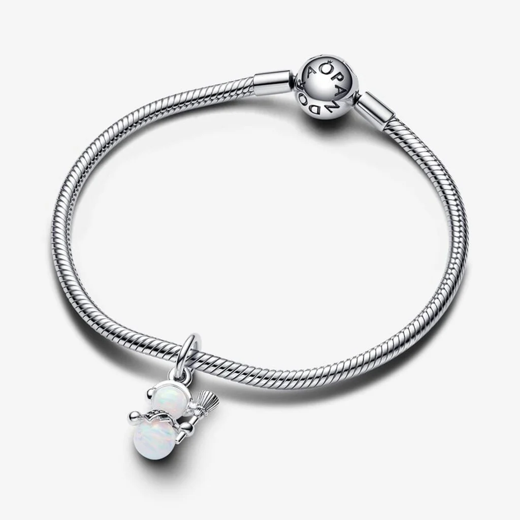 PANDORA : Opalescent Snowman Dangle Charm - Image 5