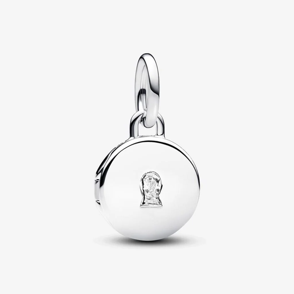 PANDORA : Openable & Engravable Love Locket Dangle Charm - Sterling Silver