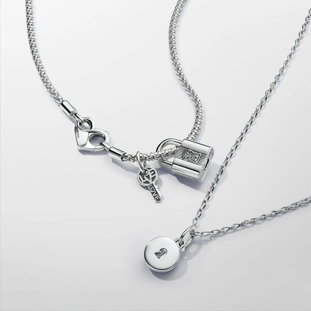 PANDORA : Openable & Engravable Love Locket Dangle Charm - Sterling Silver - Image 4
