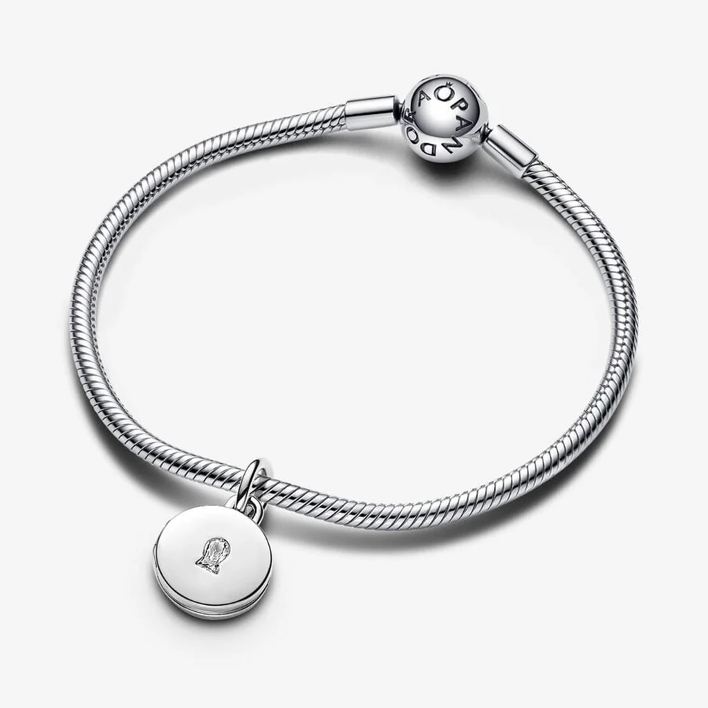 PANDORA : Openable & Engravable Love Locket Dangle Charm - Sterling Silver - Image 6