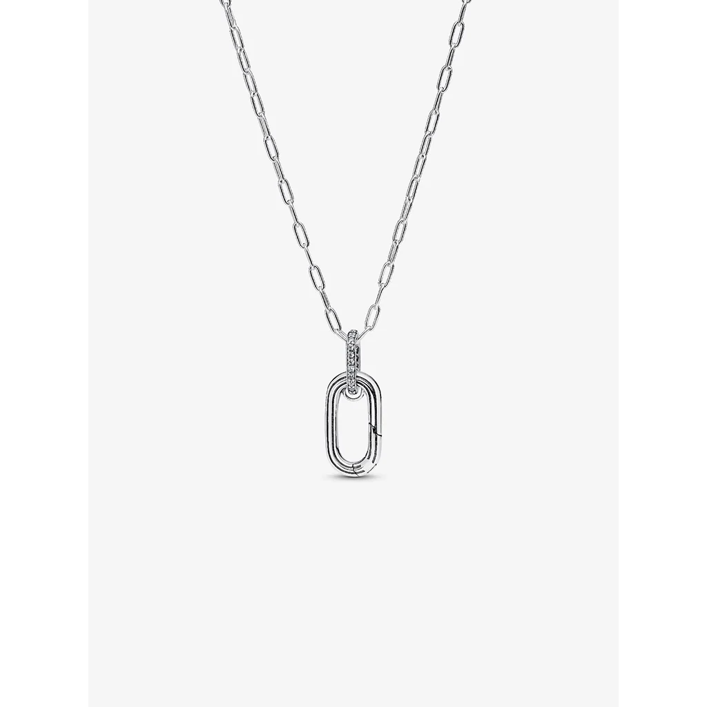 PANDORA : Openable Link Pendant Necklace - Silver