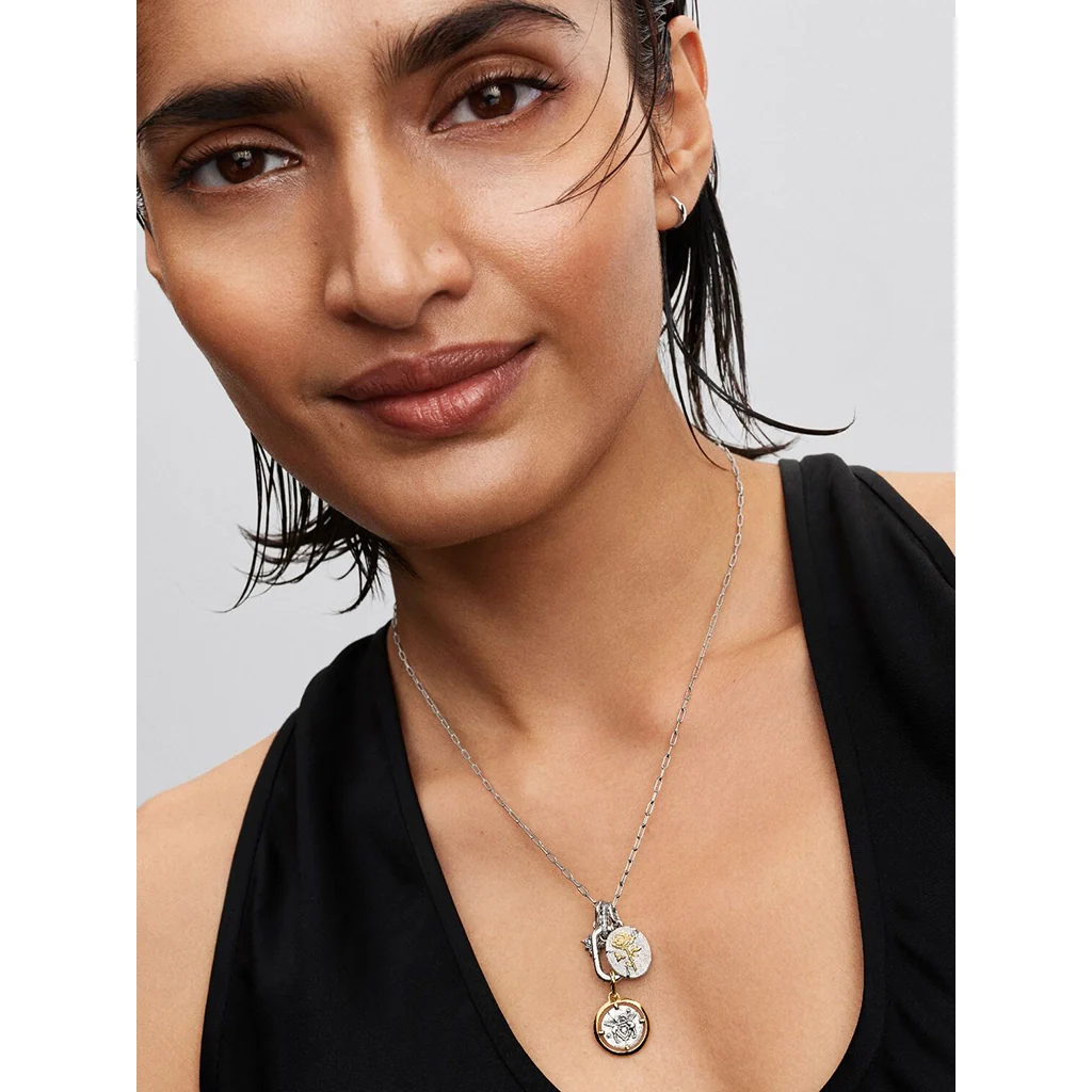 PANDORA : Openable Link Pendant Necklace - Silver - Image 4