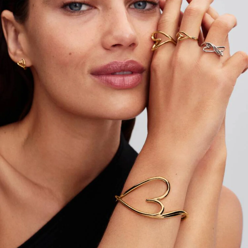 PANDORA : Organically Shaped Heart Small Ring - Image 4