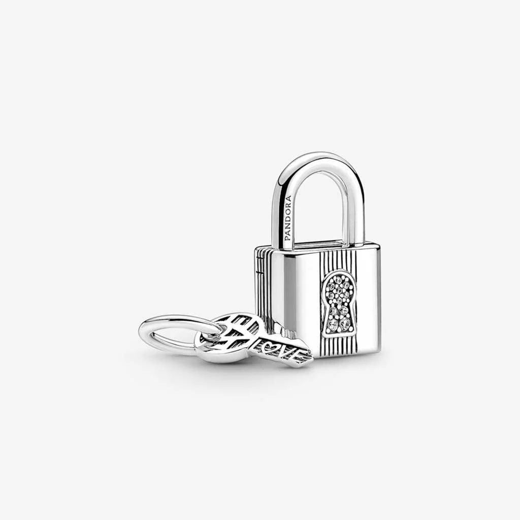 PANDORA : Padlock and Key Dangle Charm