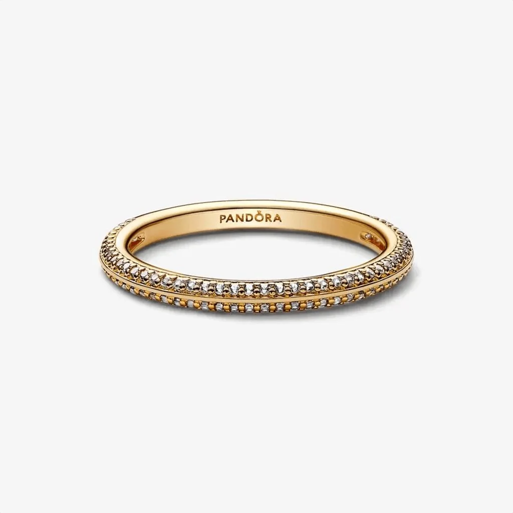PANDORA : Pandora ME Pavé Ring - Gold Plated - Image 3