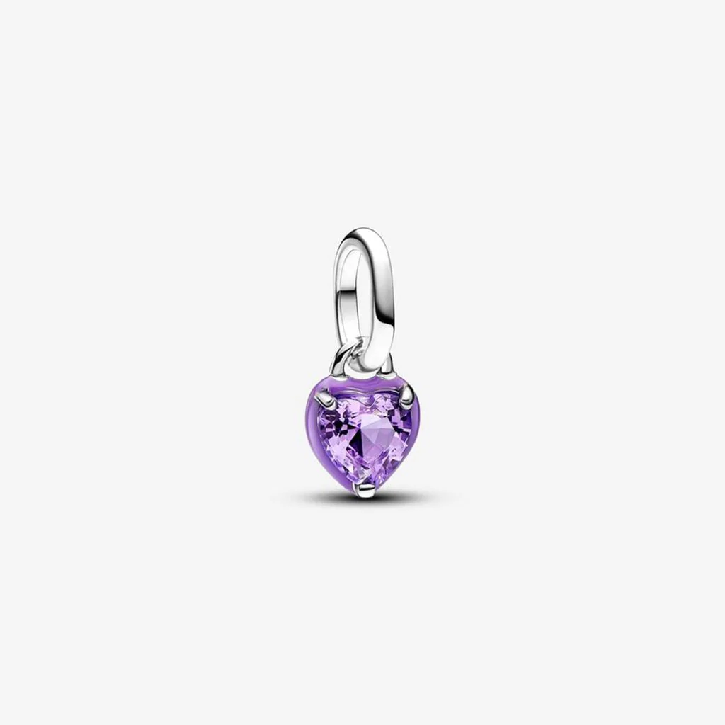 PANDORA : Pandora ME Purple Chakra Heart Mini Dangle Charm