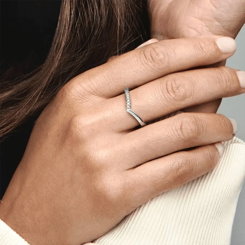 PANDORA : Pandora Timeless Wish Half Sparkling Ring - Image 3
