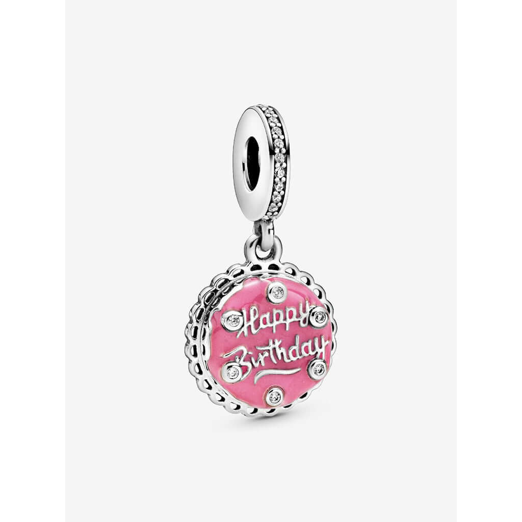 PANDORA : Pink Birthday Cake Dangle Charm