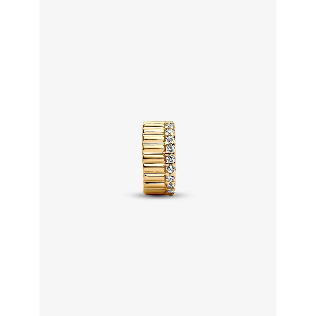 PANDORA : Ribbed Clip Charm - Image 5