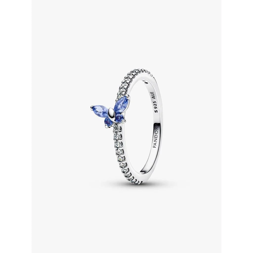 PANDORA : Sparkling Blue Butterfly Ring