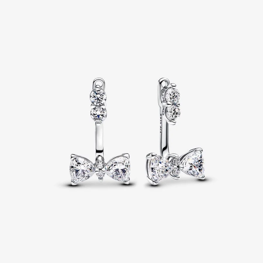 PANDORA : Sparkling Bow Drop Earrings