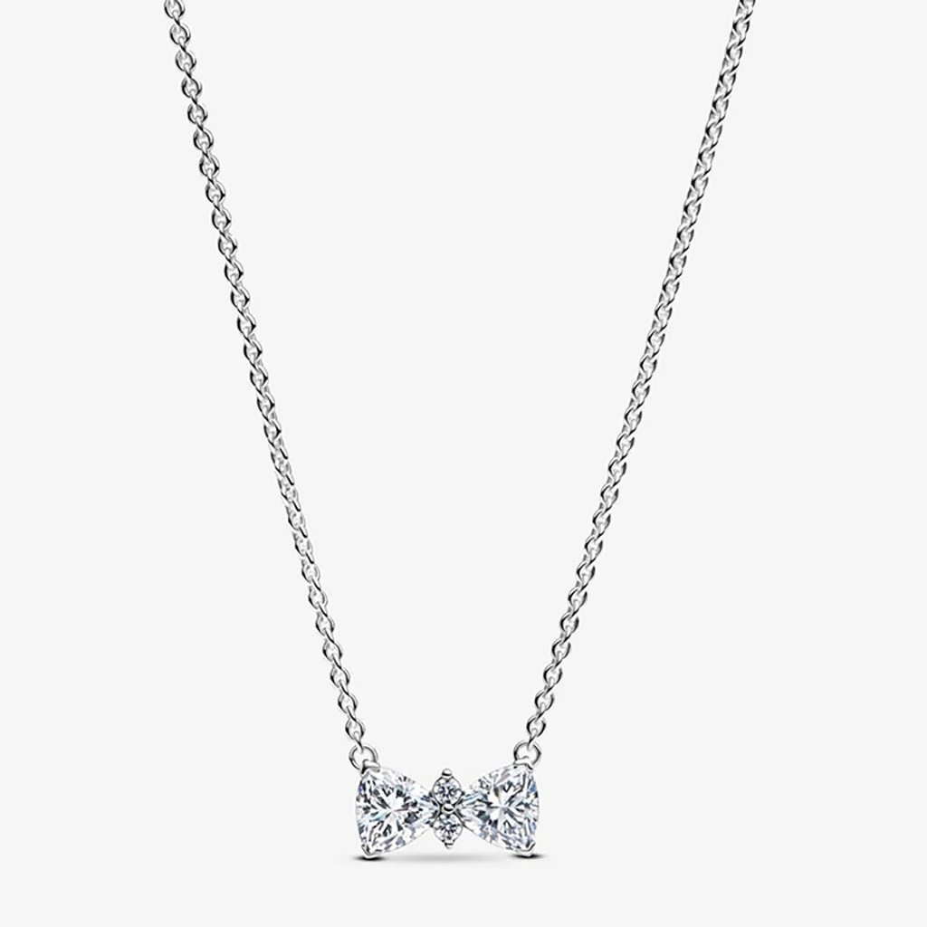 PANDORA : Sparkling Bow Necklace