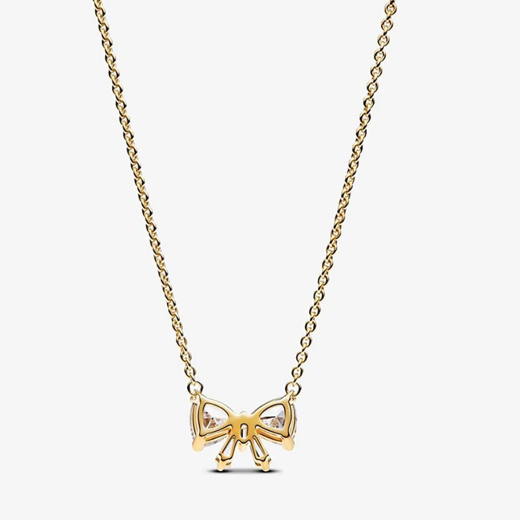 PANDORA : Sparkling Bow Necklace - Image 4
